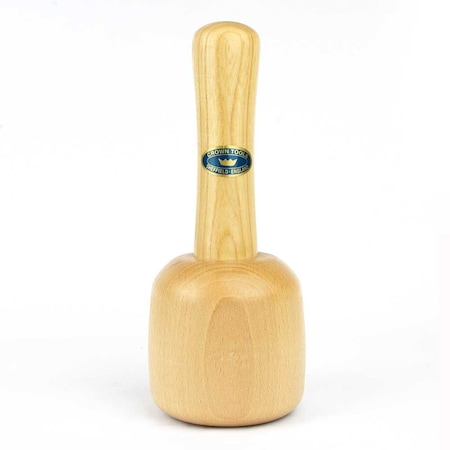 Crown Tools Lacquered Finish 18 oz Round Woodcarvers Mallet 22204